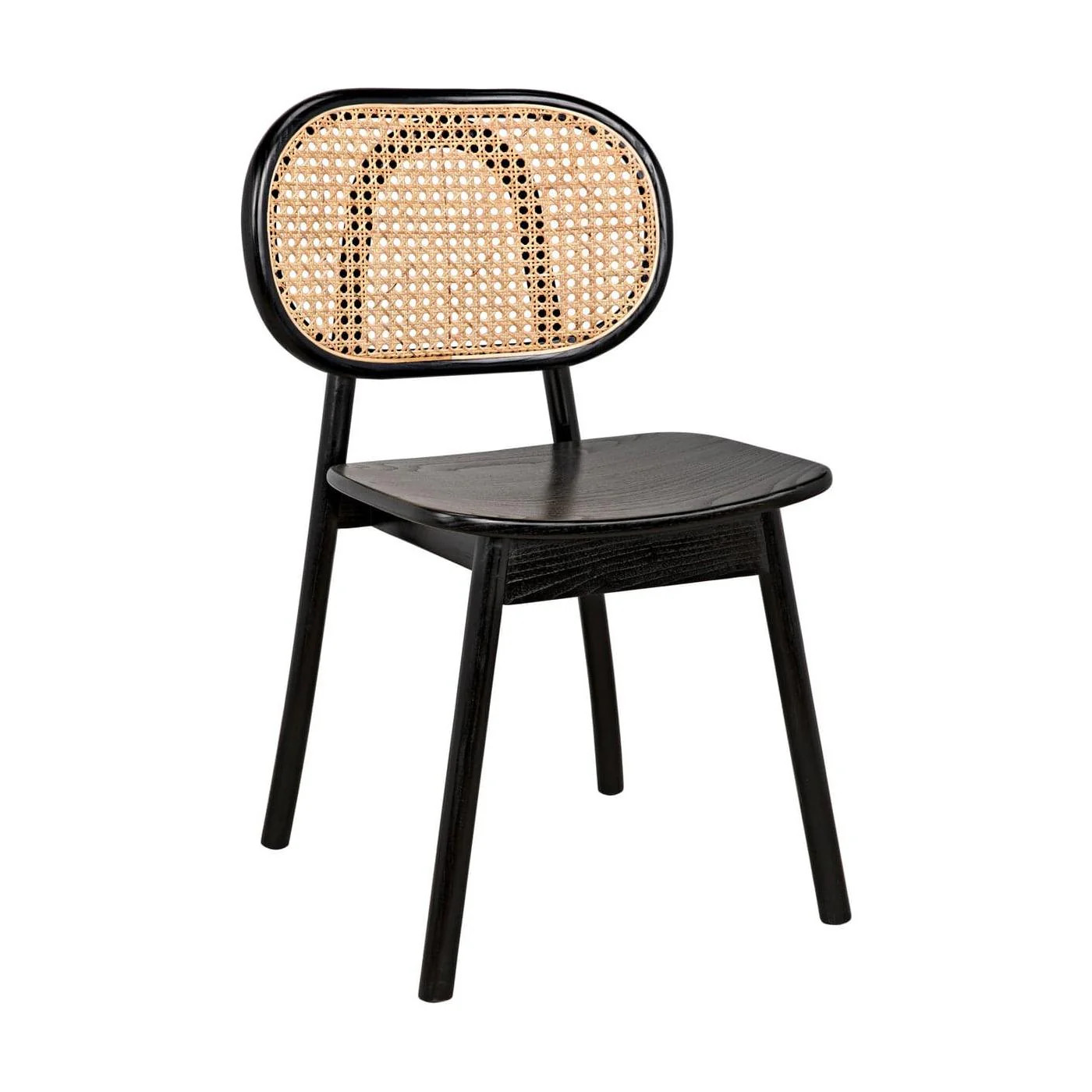 Brahms Chair - Charcoal Black with Caning | France and Son