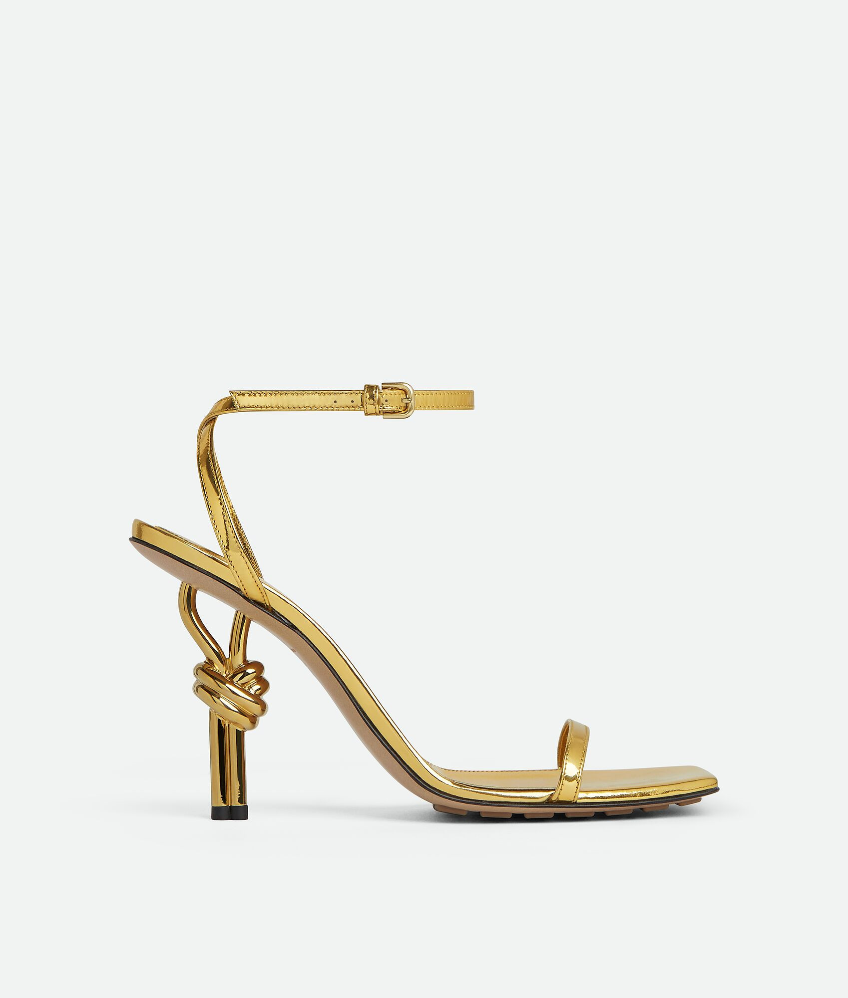 Women's Knot Sandal in Gold | Bottega Veneta GB | Bottega Veneta
