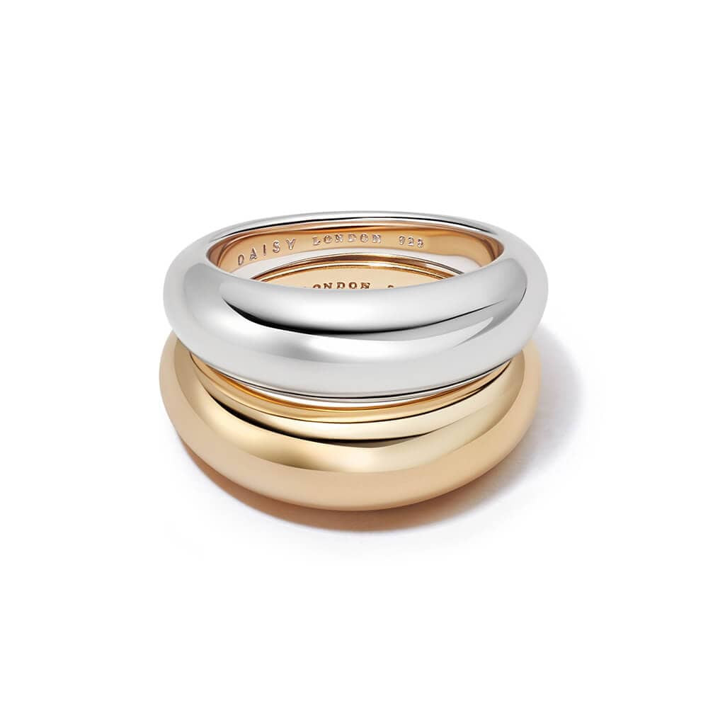 Estée Lalonde Duo Dome Mixed Layering Set | Daisy London Jewellery