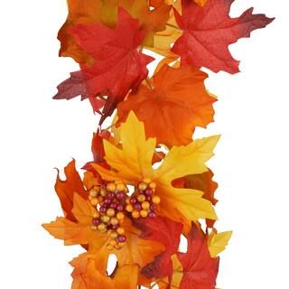 6ft. Green, Yellow, Orange & Red Mixed Maple Chain Garland by Ashland® | Michaels Stores