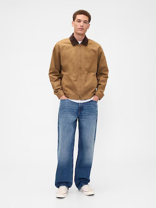 Relaxed Canvas Utility Jacket | Gap Factory