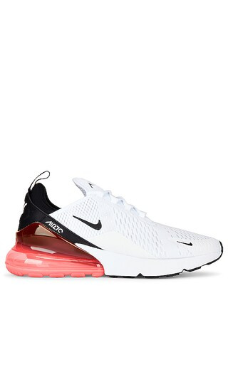 Air Max 270 Sneakers in White. Black, & Hot Punch | Revolve Clothing (Global)