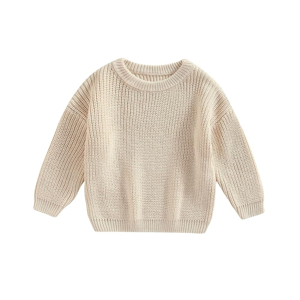 Baby Girl Boy Knit Sweater Blouse Pullover Sweatshirt Warm Crewneck Long Sleeve Tops for Infant T... | Amazon (US)