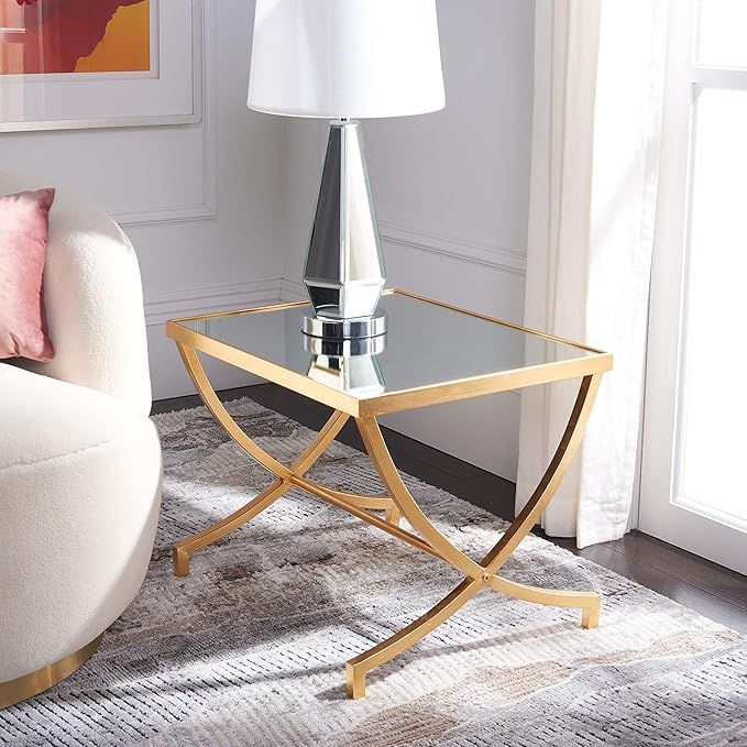 Safavieh Home Collection Maureen Gold Accent Table | Amazon (US)