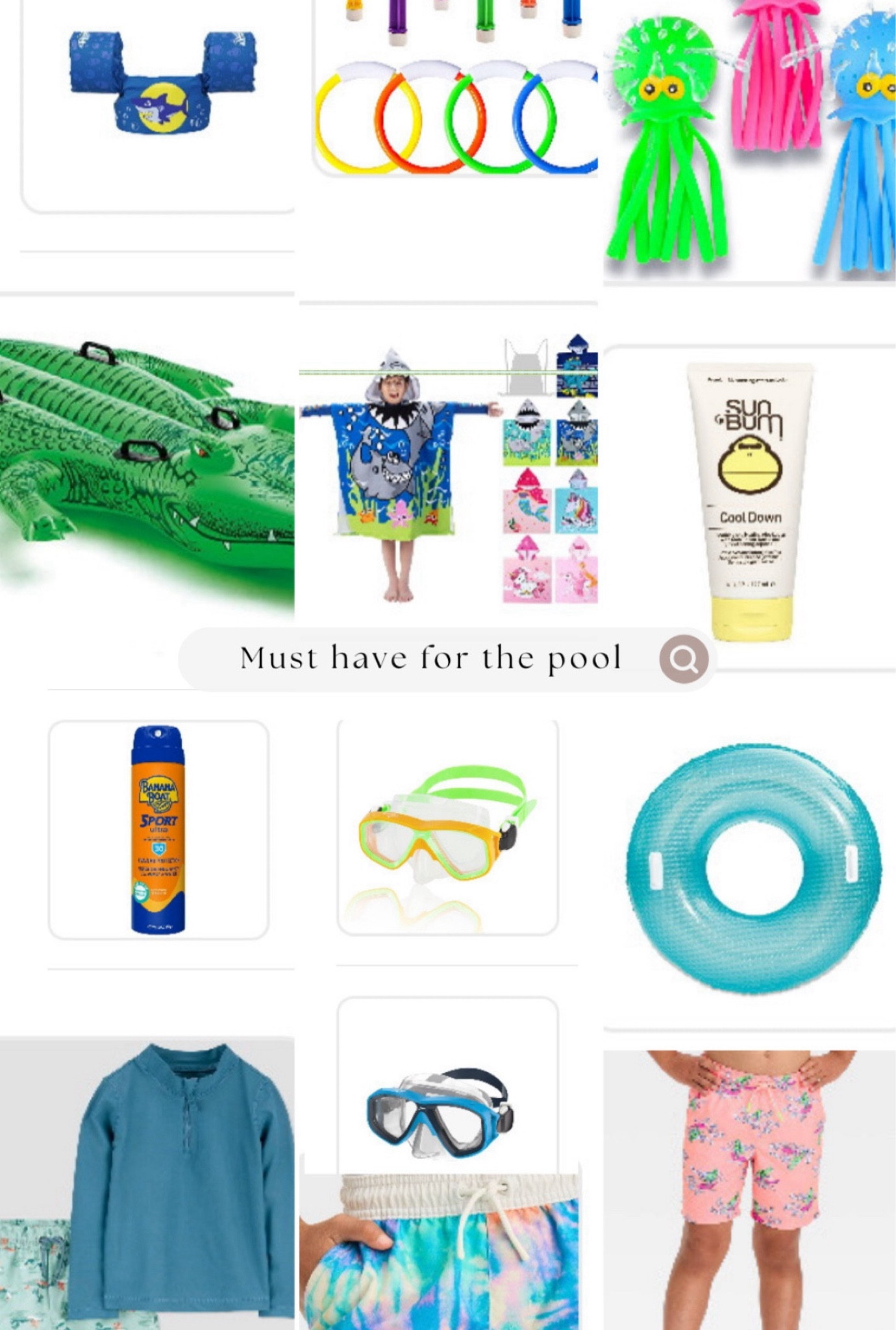 Summer is coming. Here are my must haves for the pool!!