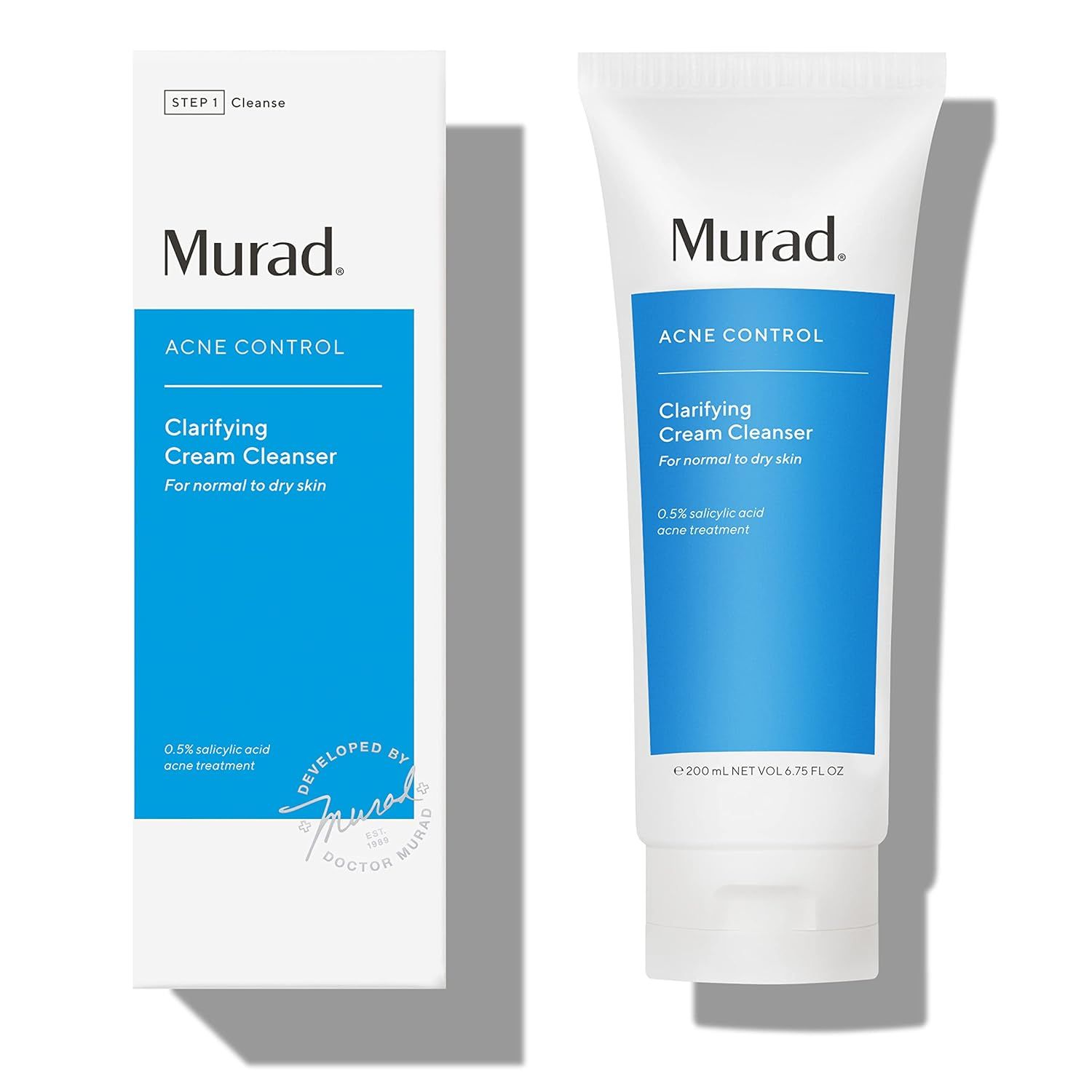 Murad Acne Control, Clarifying Cream Cleanser - Anti-Aging Time Release Face Cleanser - Encapsula... | Amazon (US)