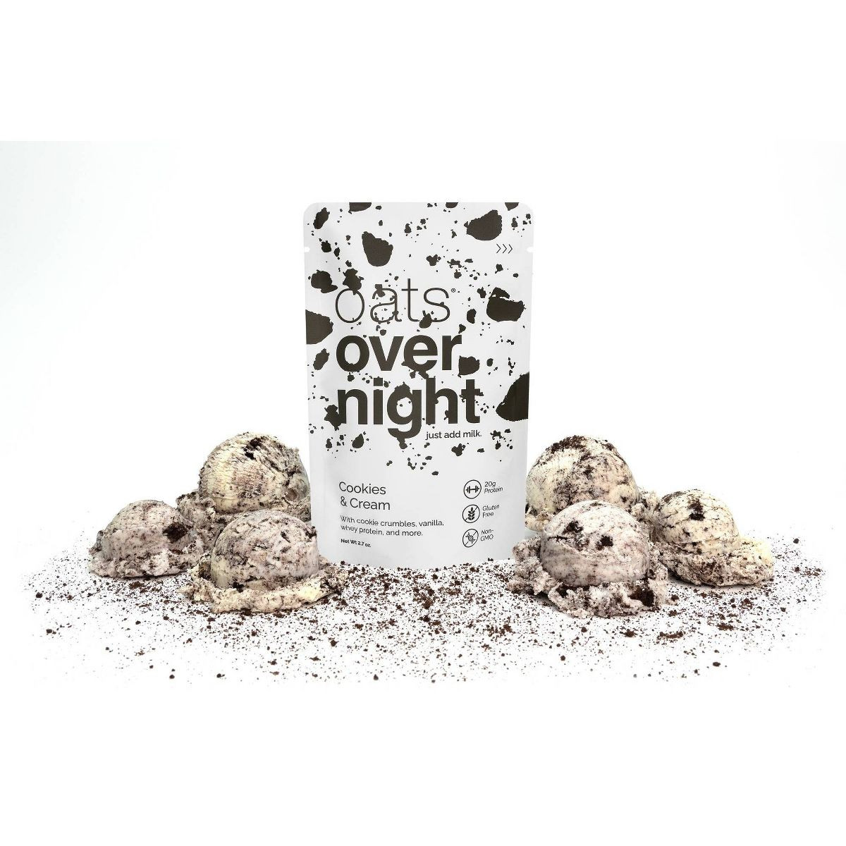 Oats Overnight Cookies and Cream Breakfast Shake Pouch - 2.7oz | Target