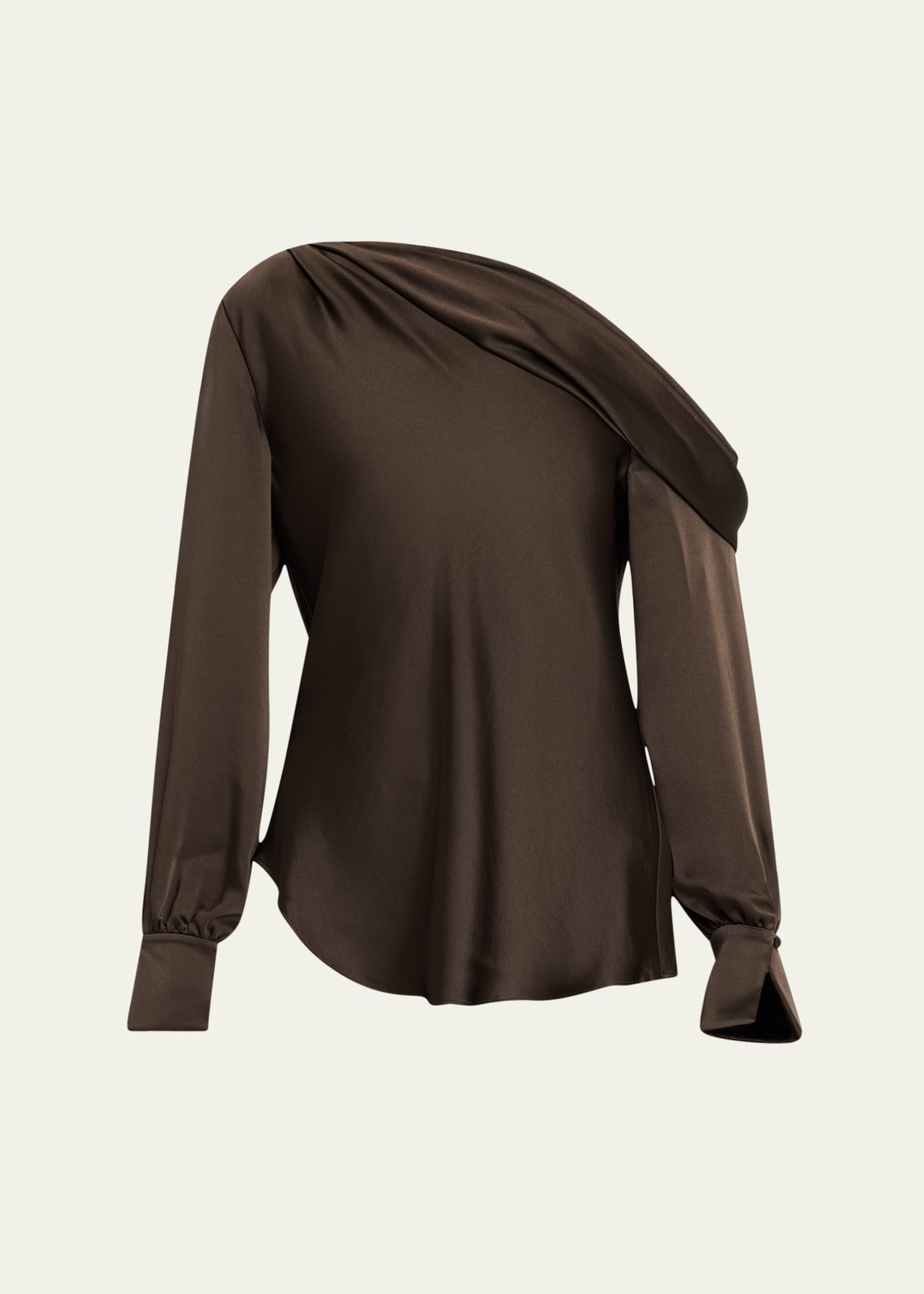 SIMKHAI Alice Satin One-Shoulder Top | Bergdorf Goodman