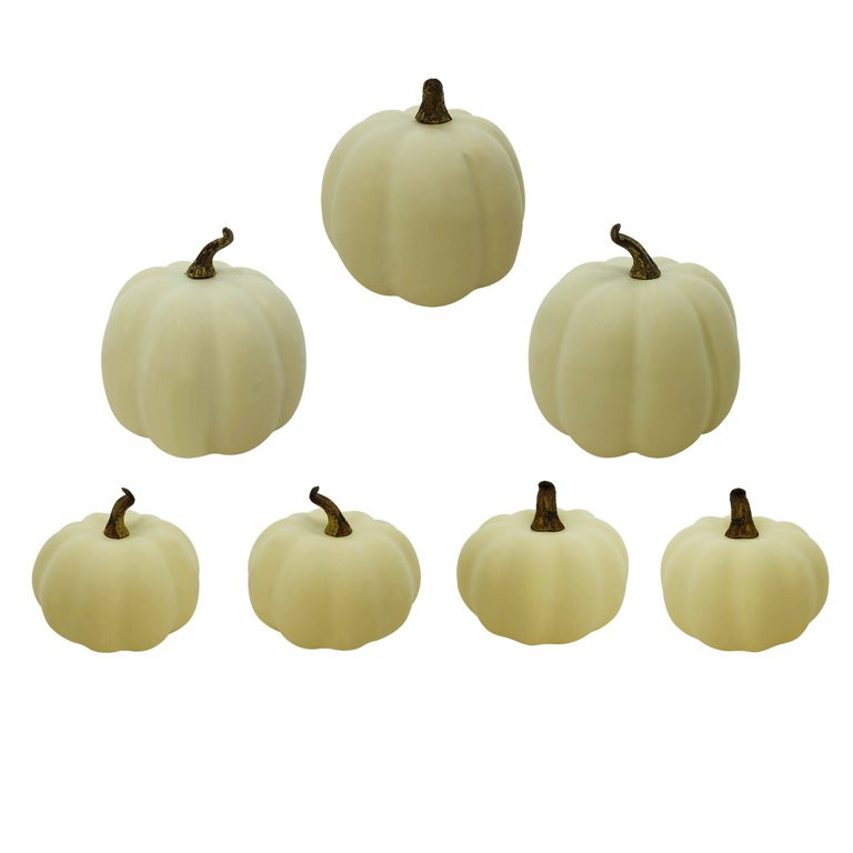 Fall, Harvest 7" White Mini PumpkinMesh Bag, Table Decoration, Way to Celebrate - Walmart.com | Walmart (US)