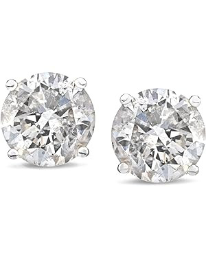 Amazon Essentials Certified 14k Gold Diamond with Screw Back and Post Stud Earrings (J-K Color, I... | Amazon (US)