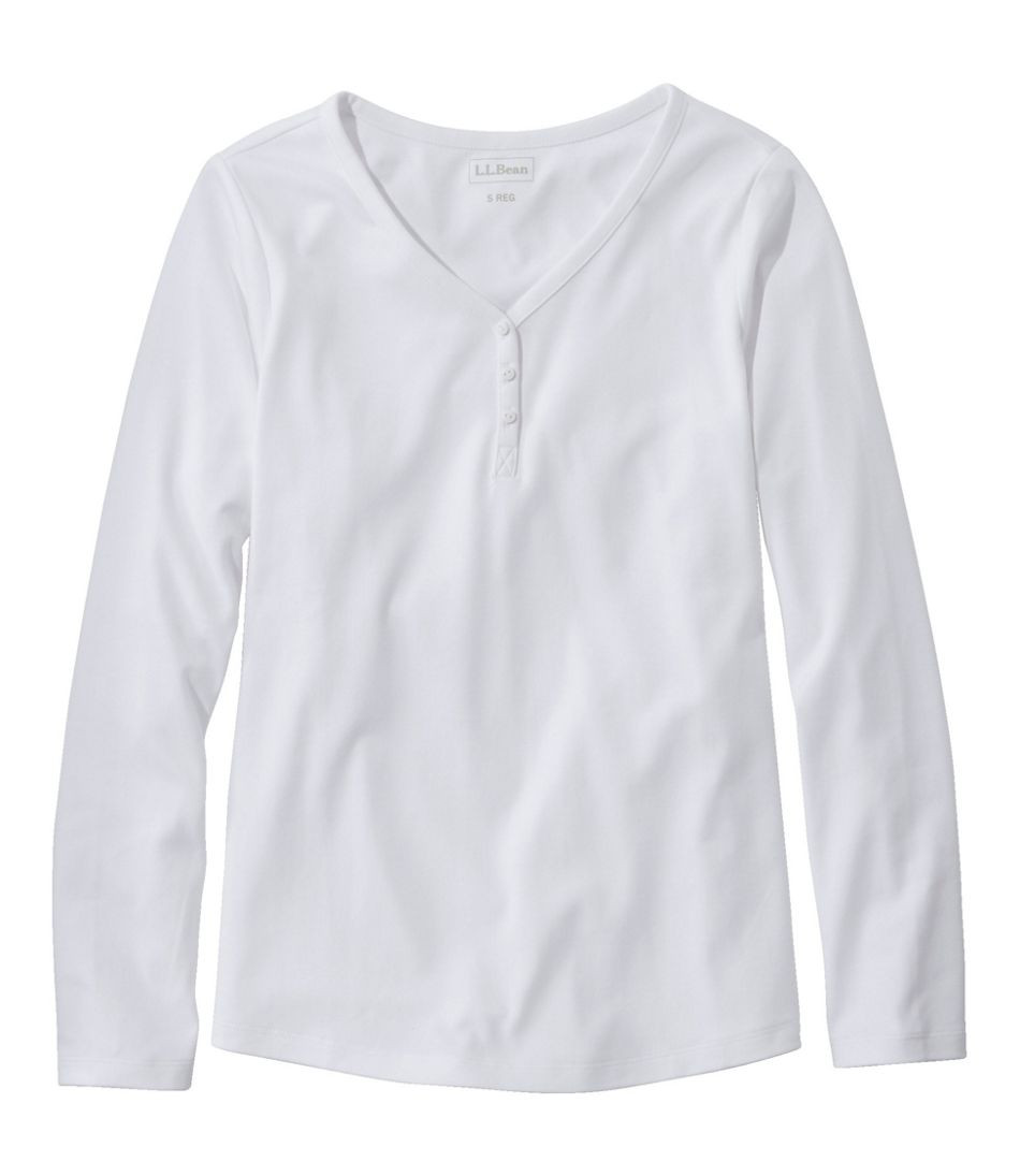 Women's L.L.Bean V-Neck Henley, Long-Sleeve | L.L. Bean