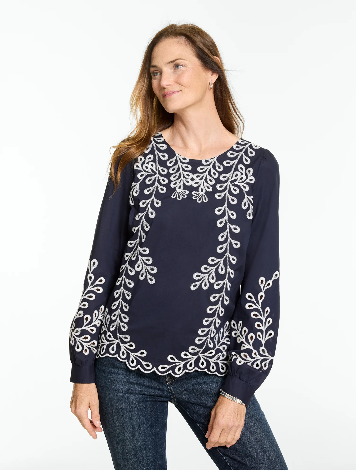 Elbow Sleeve Top - Enchanting Floral | Talbots