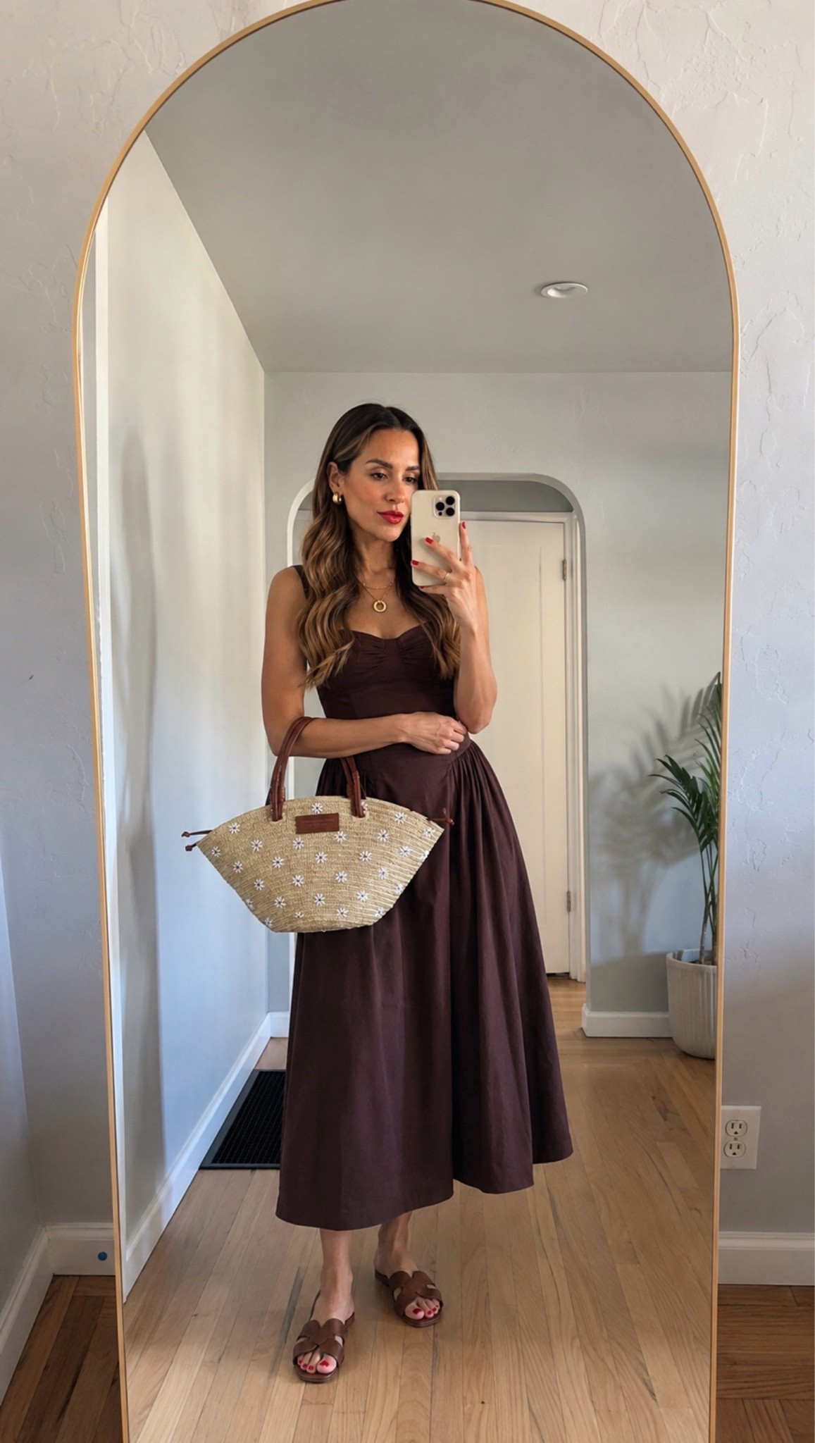 Chocolate brown is having a moment… and this dress proves why. 🤎

Flattering, timeless, and easy to dress up or down, it’s the kind of piece you’ll reach for all season long. Just add simple sandals and a woven bag for an effortlessly chic summer look.

brown midi dress, chocolate brown dress, summer midi dress, elegant summer outfit, vacation outfit, effortless chic style, timeless dress, neutral summer fashion, classic feminine style, woven bag outfit, summer capsule wardrobe, LTK finds, wearable fashion, Real Life Chic.

#LTKootd #LTKOver40 #LTKgrwm