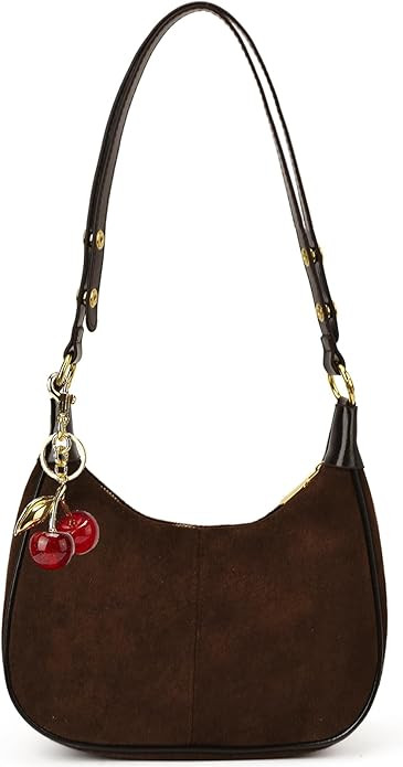 Small Hobo Bags Crescent Shaped Shoulder Bags for Women Mini Purse Fall Soft Crossbody Handbag 20... | Amazon (US)