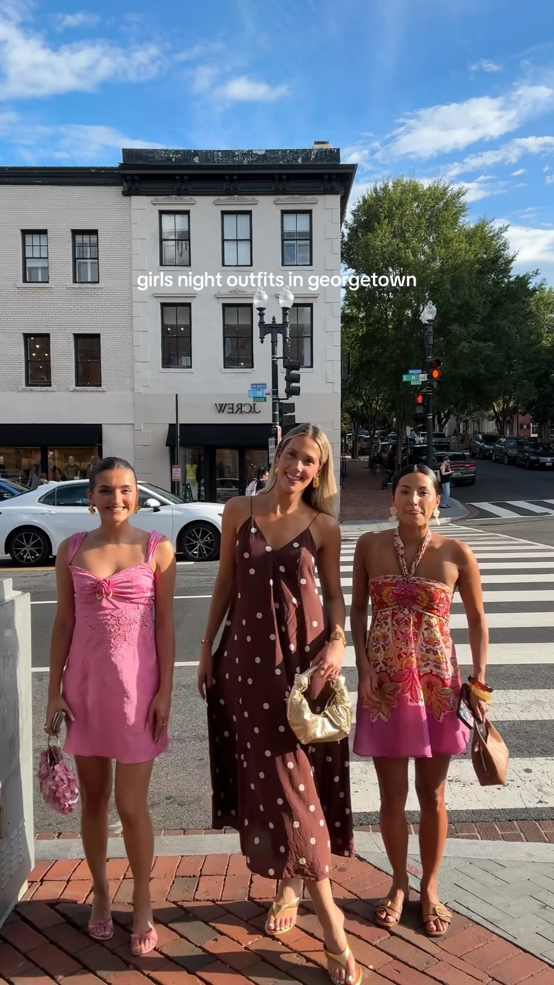 Summer dresses for a girls night! Love my brown polka dot dress - fits true to size or size down for more fitted 

#LTKFindsUnder50 #LTKFindsUnder100 #LTKStyleTip