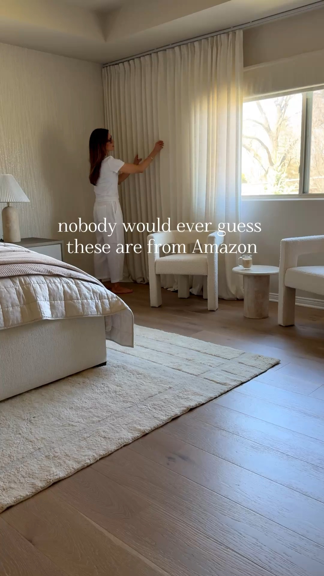 These custom drapes look designer but they are a fraction of the cost. The linen fabric has a nice weight to it and they hang beautifully 🤍🤍

#LTKSeasonal #LTKOver40 #LTKHome