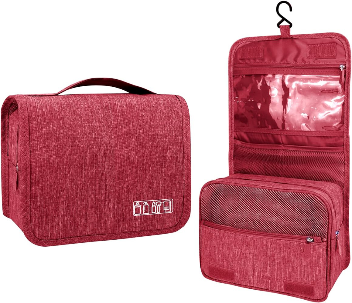 Lcsmaokin Large Capacity Toiletry Bag Travel Bag with Hanging Hook for Men and Women Waterproof T... | Amazon (US)