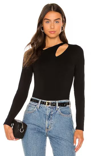 Cutout Top in Black | Revolve Clothing (Global)