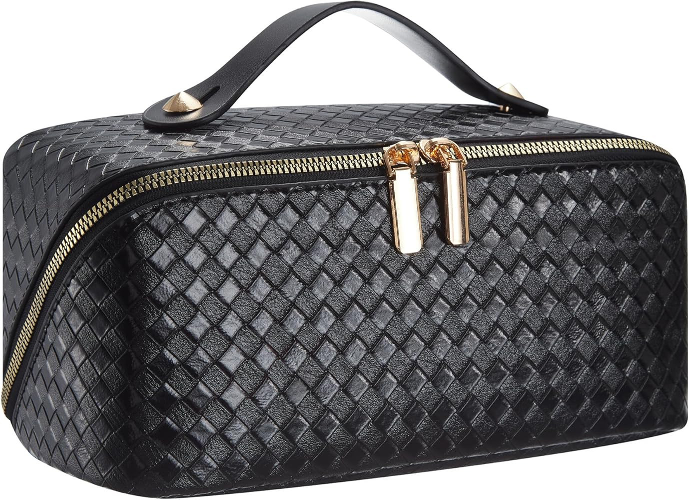 Upgraded Makeup Bag - Travel Makeup Bag for Women Large Capacity Cosmetic Travel Bag with Portabl... | Amazon (US)