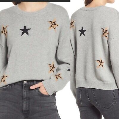 Rails Perci Star Gray Sweater Size Medium | eBay US
