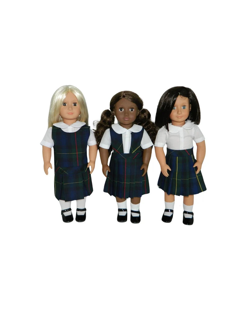 Navy, Forest, Red & Yellow Plaid Doll Uniform Set - 18 Inch Doll Uniform, Plaid Doll Uniform, Pla... | Etsy (Global)