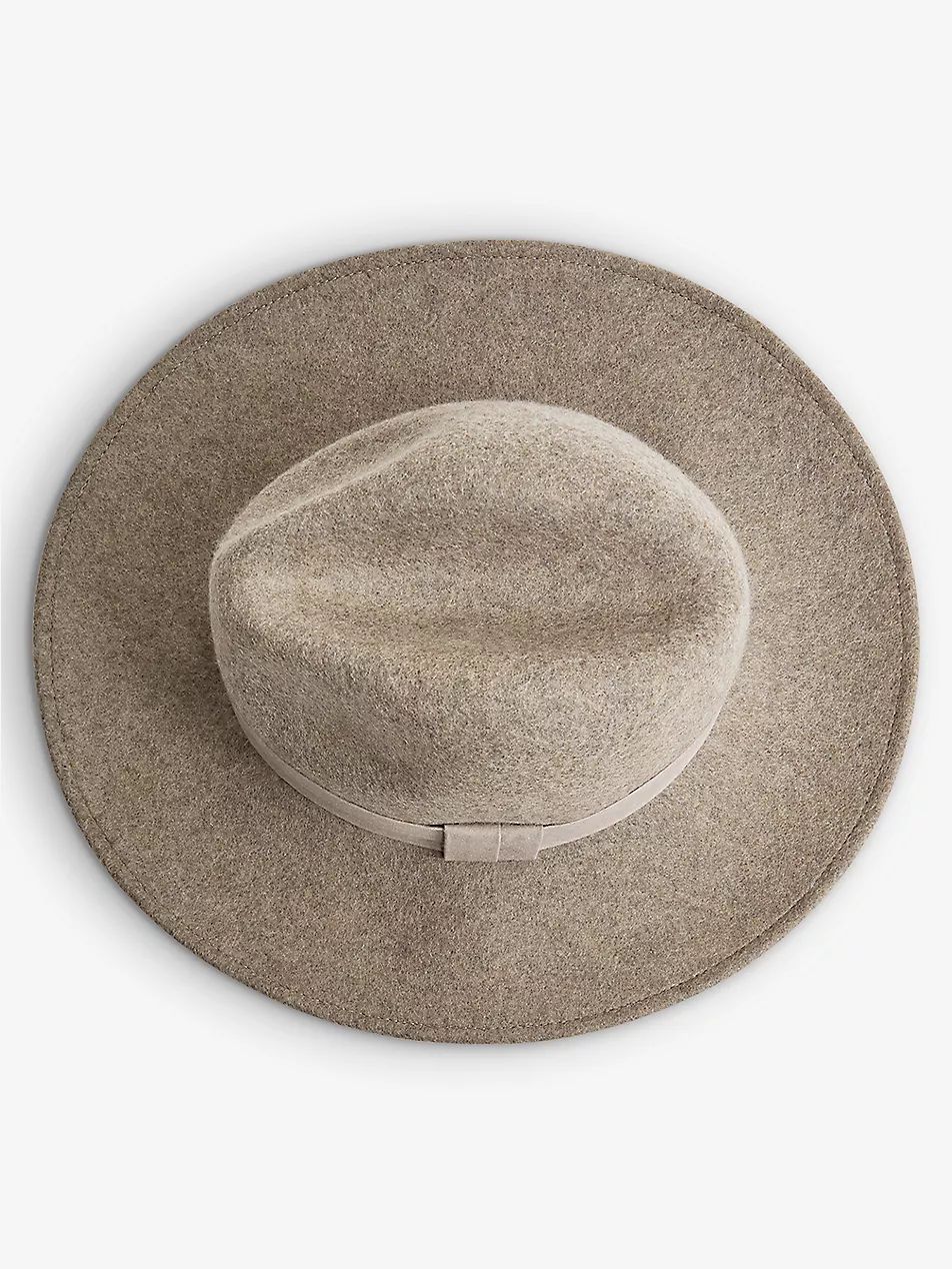 Frankie pleated-trim wool fedora hat | Selfridges