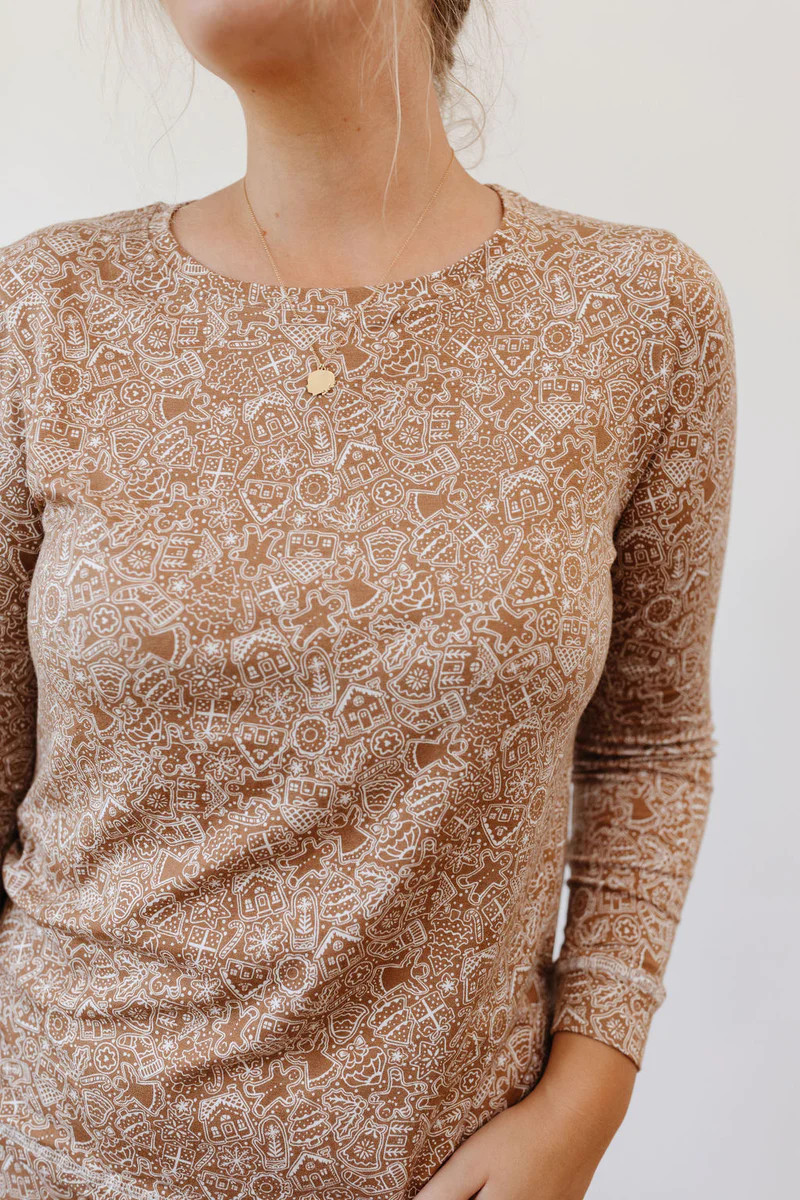 *PREORDER* Long Sleeve Jogger Set in Gingerbread | Plain Jane