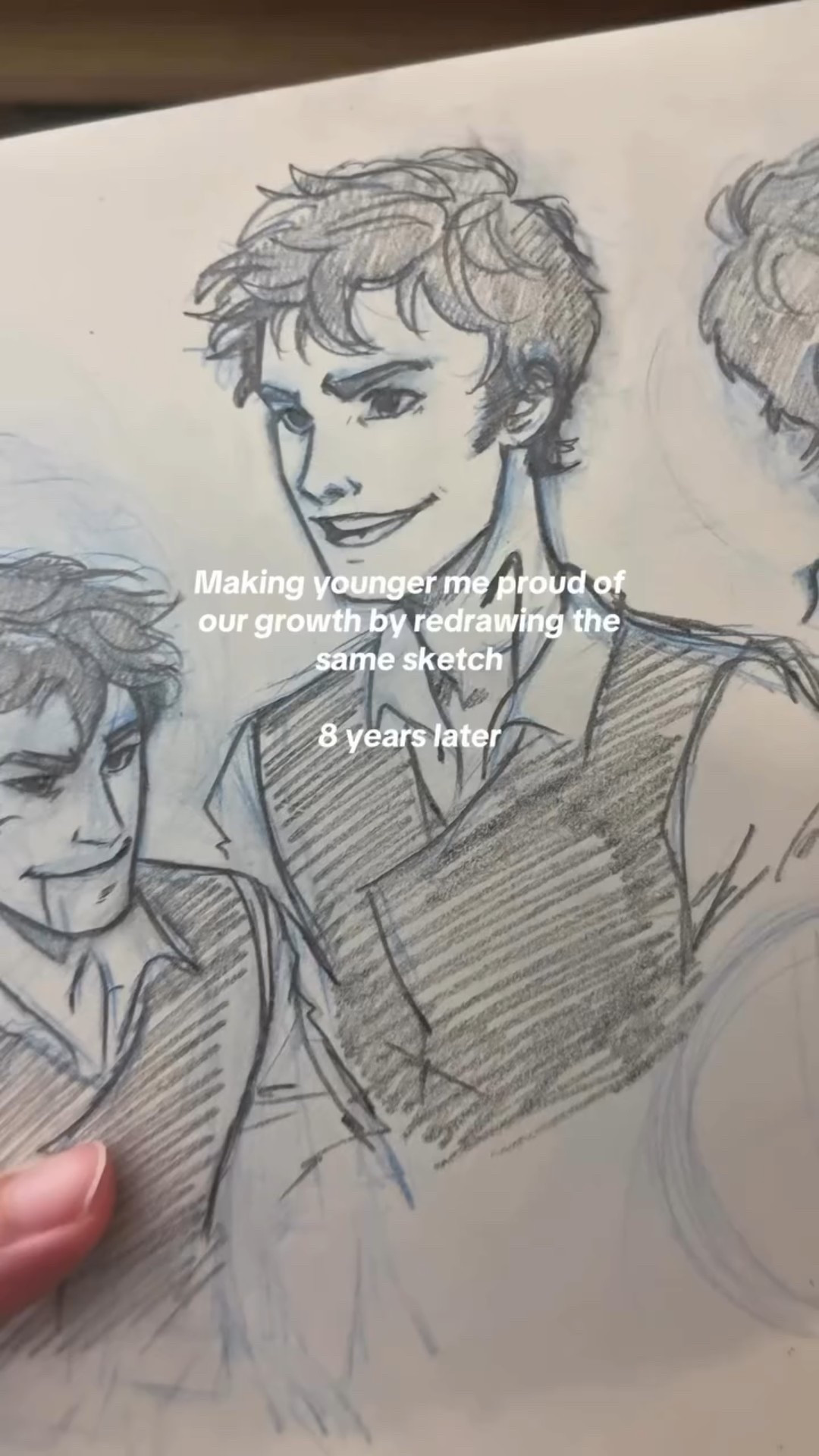 2017 vs 2025, I think younger me would be so proud!! I Especially since I don’t draw traditionally much these days, but I missed the life it brings to my art sometimes ✨ 

I wanted to draw Will Herondale again and so this seemed like a great chance to do it, also I did have a minor heart attack thinking how 2017 was 8 years ago 😭

#bookstagram #bookfanart #bookishartist #characterdesign #theinfernaldevices