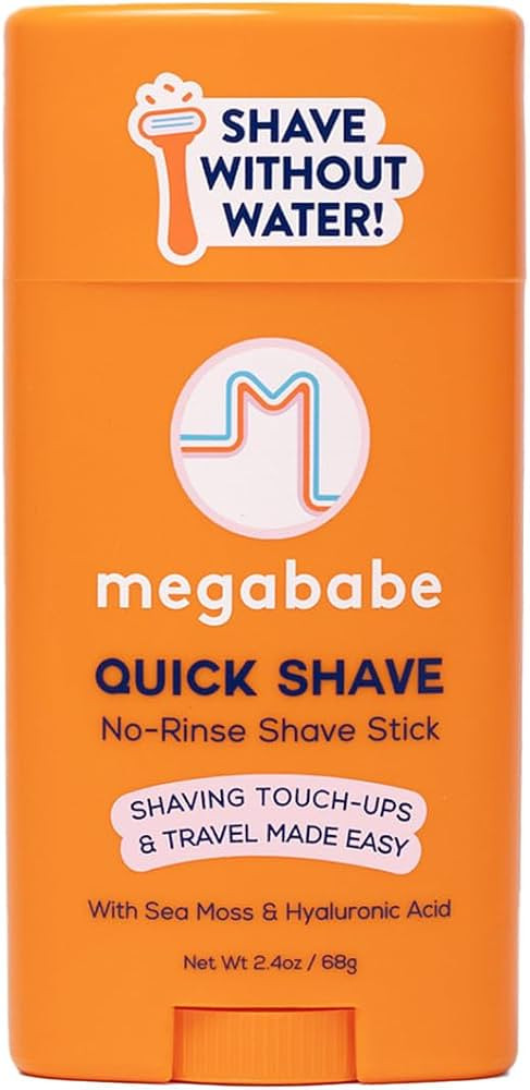 Megababe Quick Shave No-Rinse Shave Stick | Shaving Touch-Ups & Travel Made-Easy | Vacation and H... | Amazon (US)