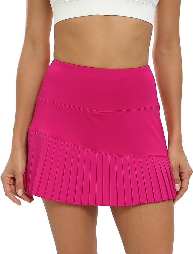 MoFiz Pleated Tennis Skirts for Women with 3 Pockets High Waisted Athletic Golf Skorts Skirt with... | Amazon (CA)