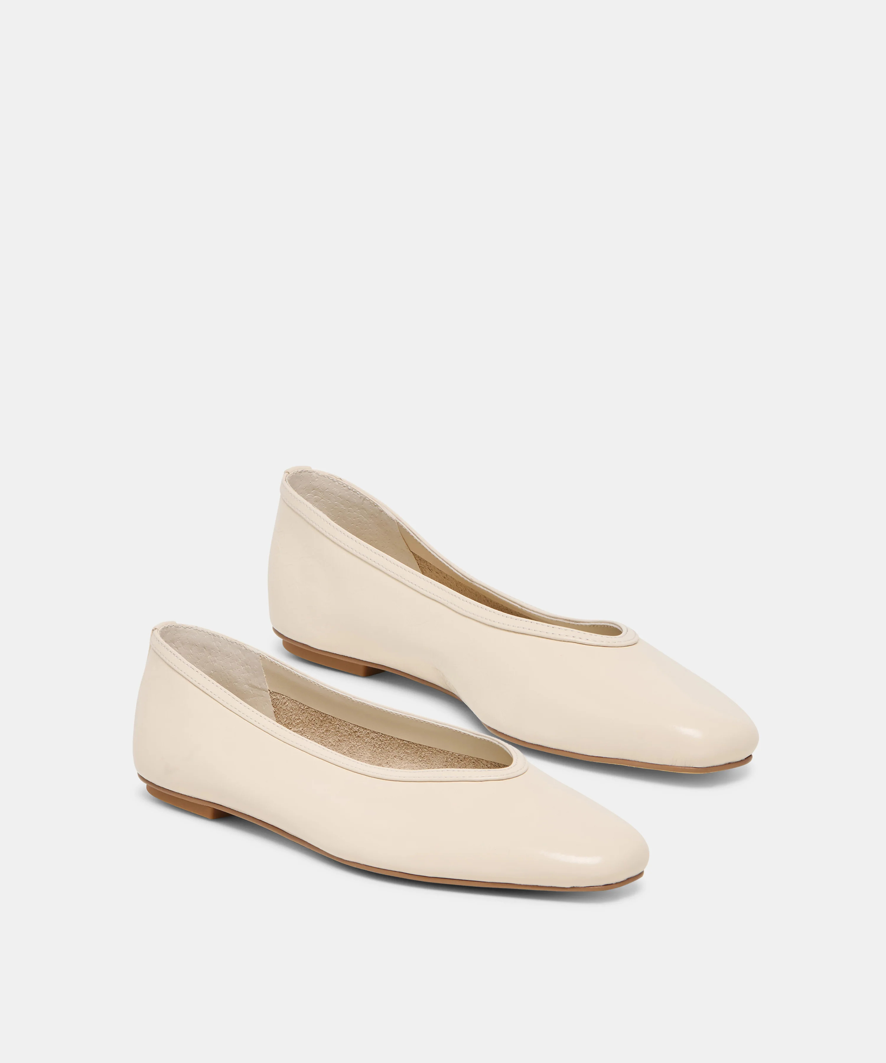 CARET Bone Leather Pointed-Toe Ballet Flats | Dolce Vita | DolceVita.com