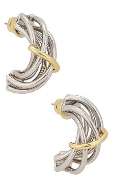 Demarson Sloane Earrings in Gold & Silver from Revolve.com | Revolve Clothing (Global)