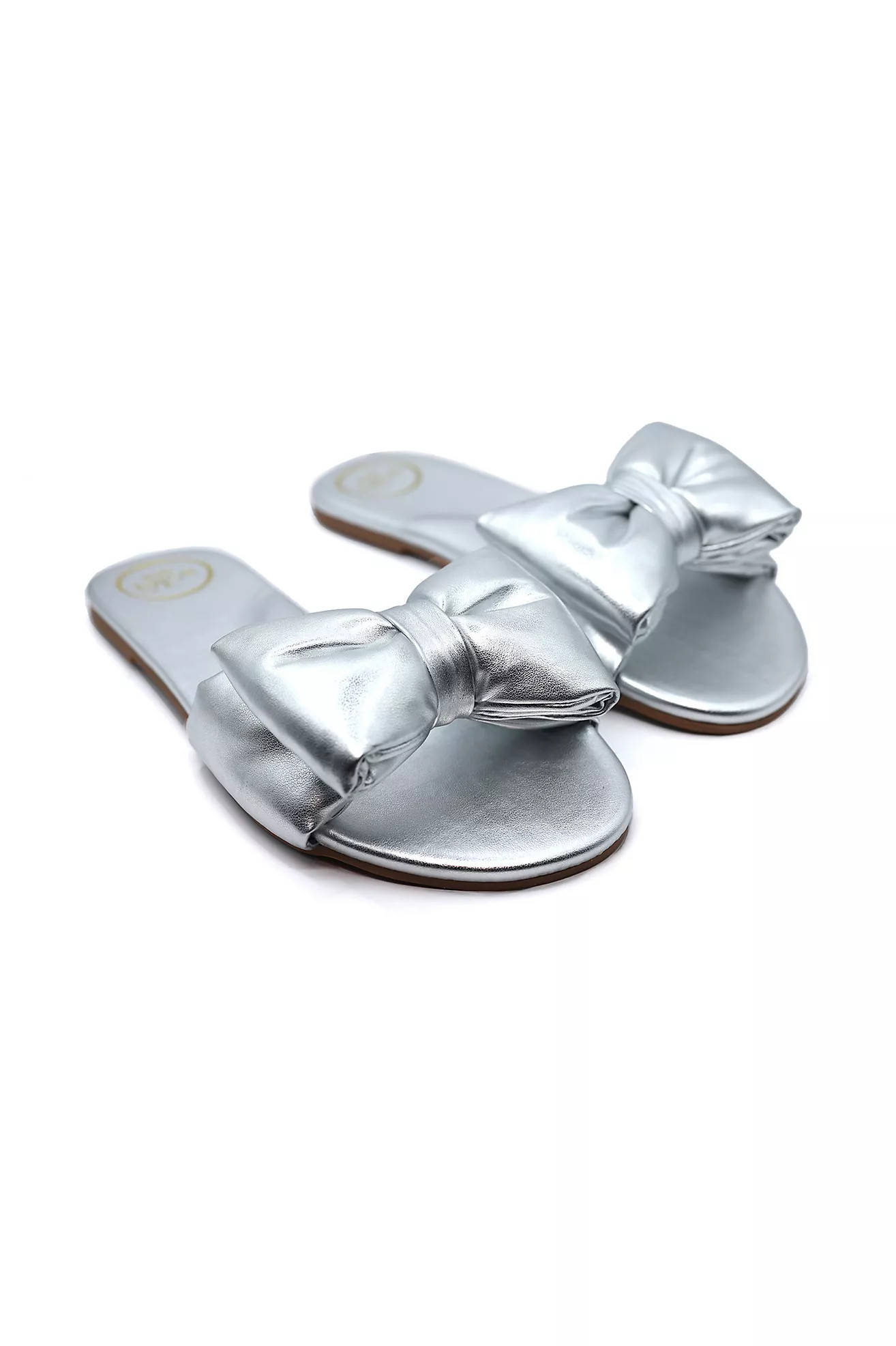 Solei Sea Rafie Bow Slide Sandals | Anthropologie (US)