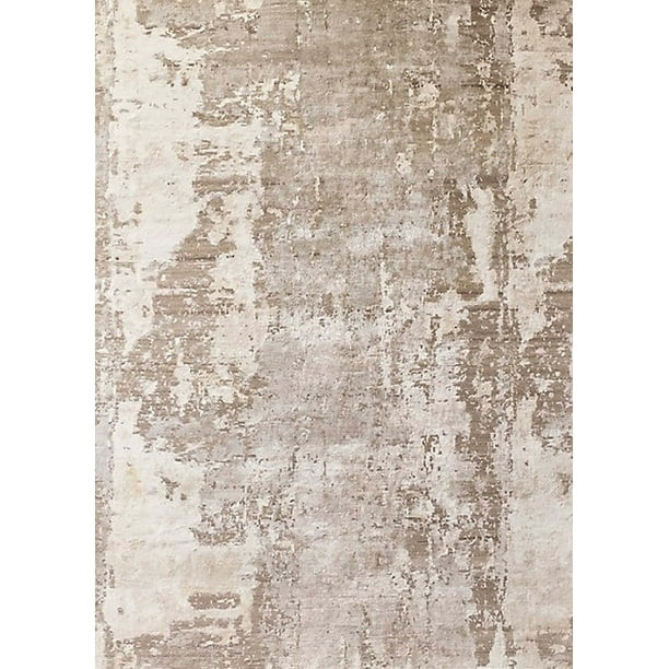 Ahgly Company Machine Washable Indoor Rectangle Industrial Modern Desert Sand Beige Area Rugs, 8'... | Walmart (US)