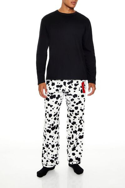 Disney Villains Dalmatian Chenille Patch Pajama Pants | Forever 21