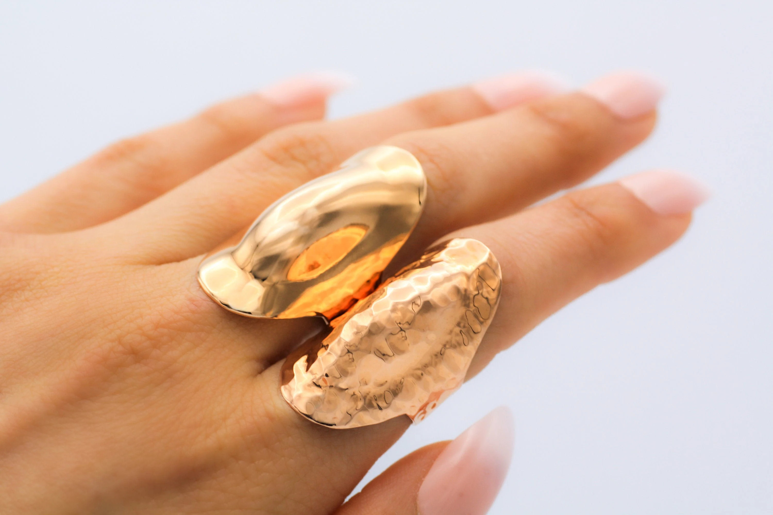 Copper Shield Ring: Long Armor Statement Ring - Etsy | Etsy (Global)