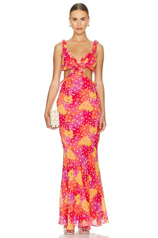 YAURA Enitan Dress in Bubblegum Print from Revolve.com | Revolve Clothing (Global)