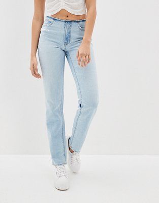 AE Low-Rise '90s Straight Jean | American Eagle Outfitters (US & CA)