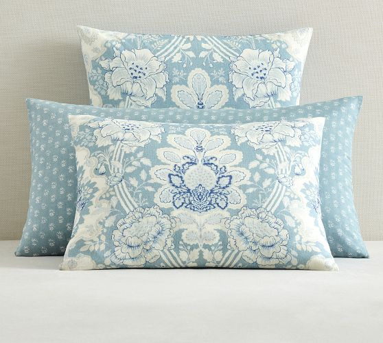 Kravet Arboretum Petite Floral Reversible Shams | Pottery Barn (US)