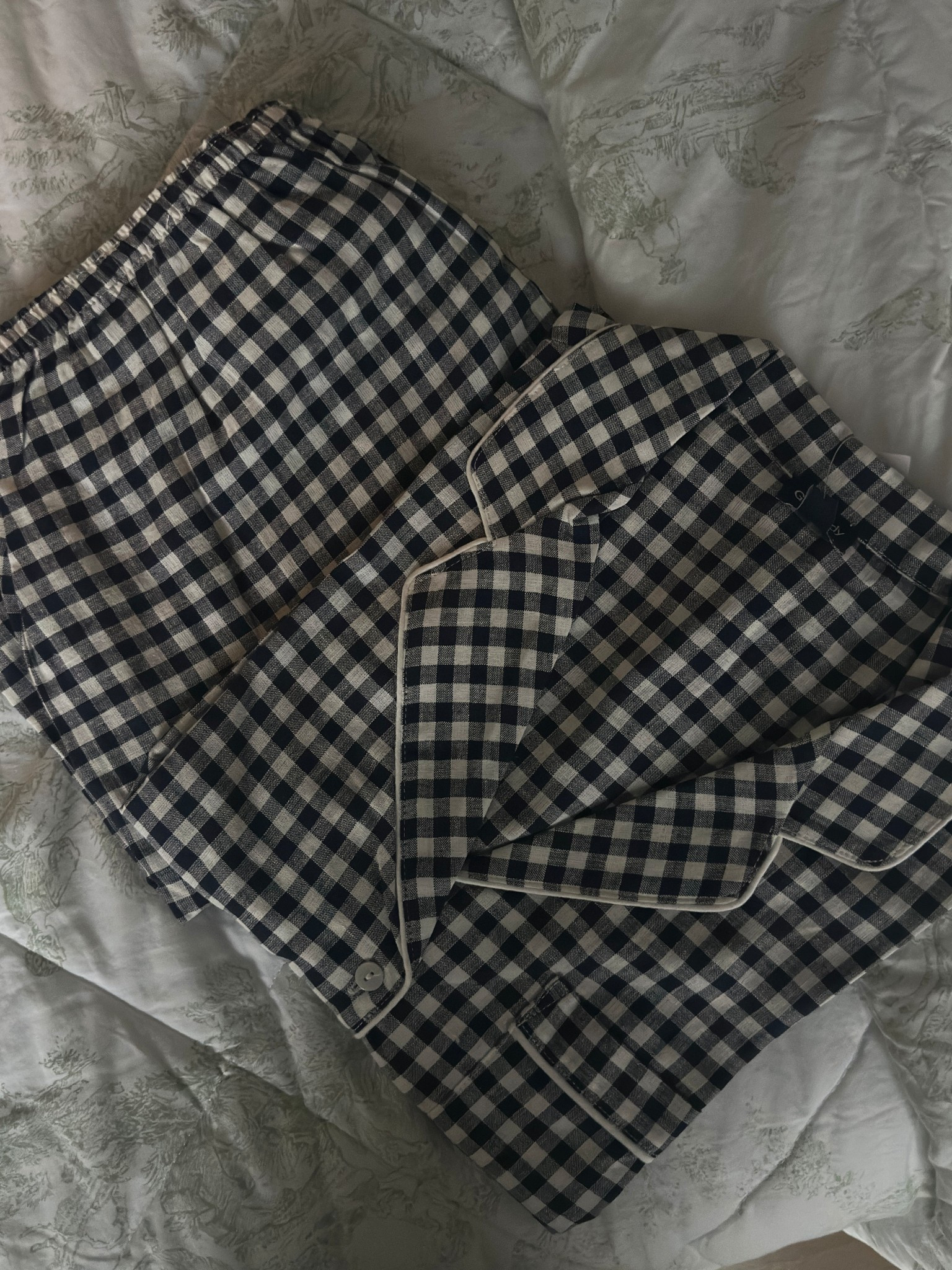 Cutest gingham linen blend pjs! 

#LTKStyleTip #LTKU #LTKBeauty