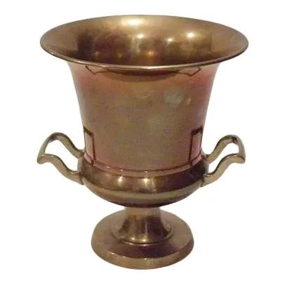 Vintage Mid-Century Brass Loving Cup Ice Bucket | Chairish