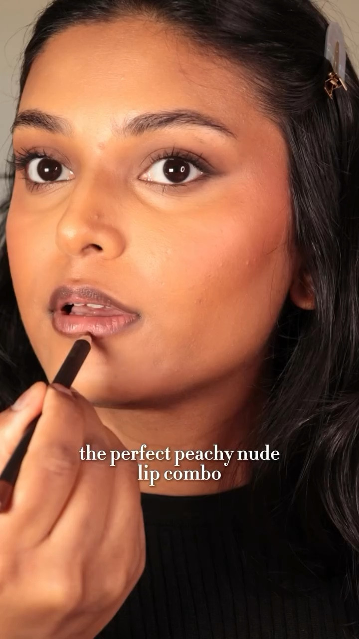 peachy nude lip combo x brown girl friendly - Beyonce lip combo #celebritymakeup #glowuptips