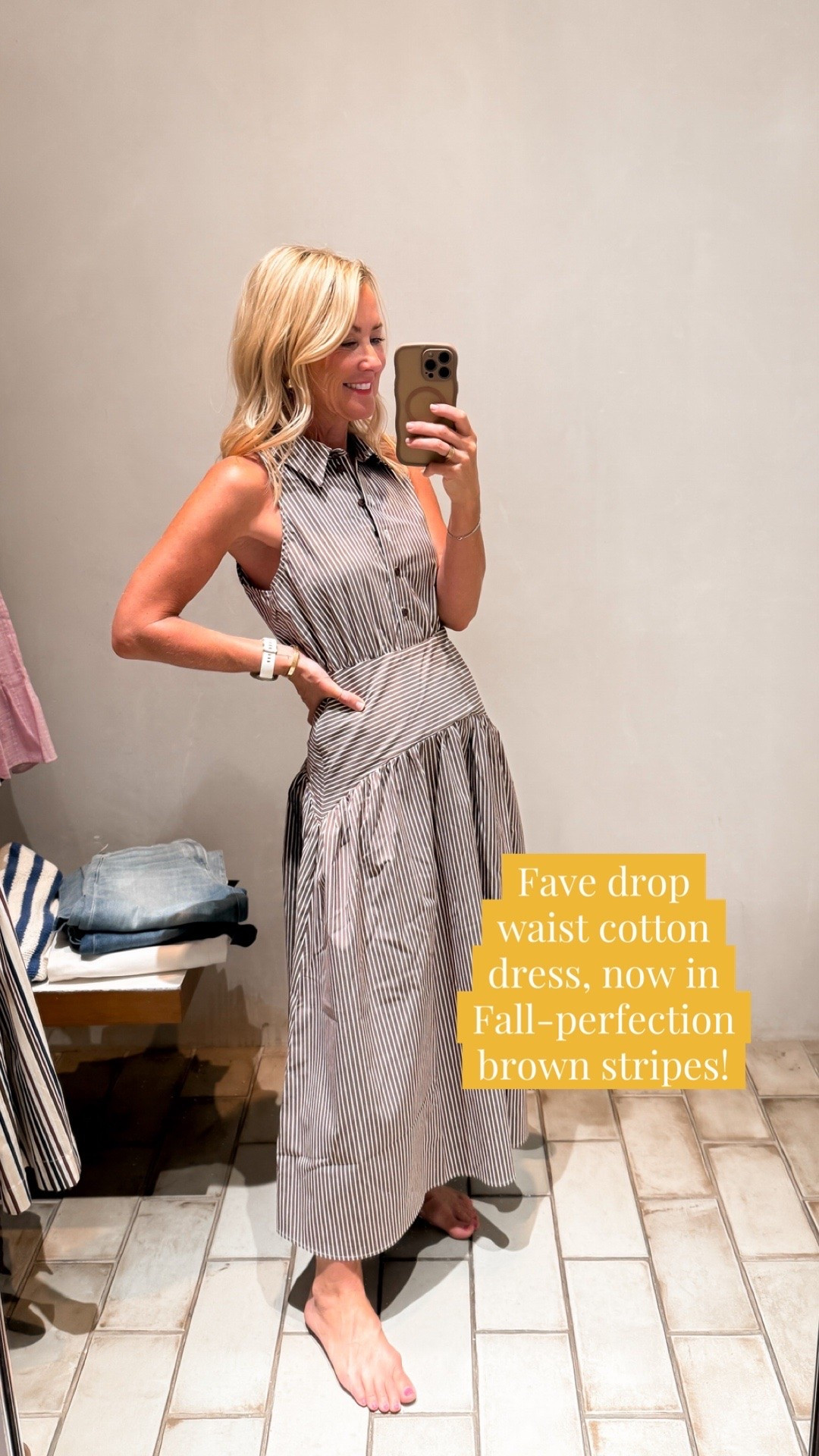 My fave drop waist dress now comes in brown stripes for fall!

#LTKOver40 #LTKSeasonal #LTKootd