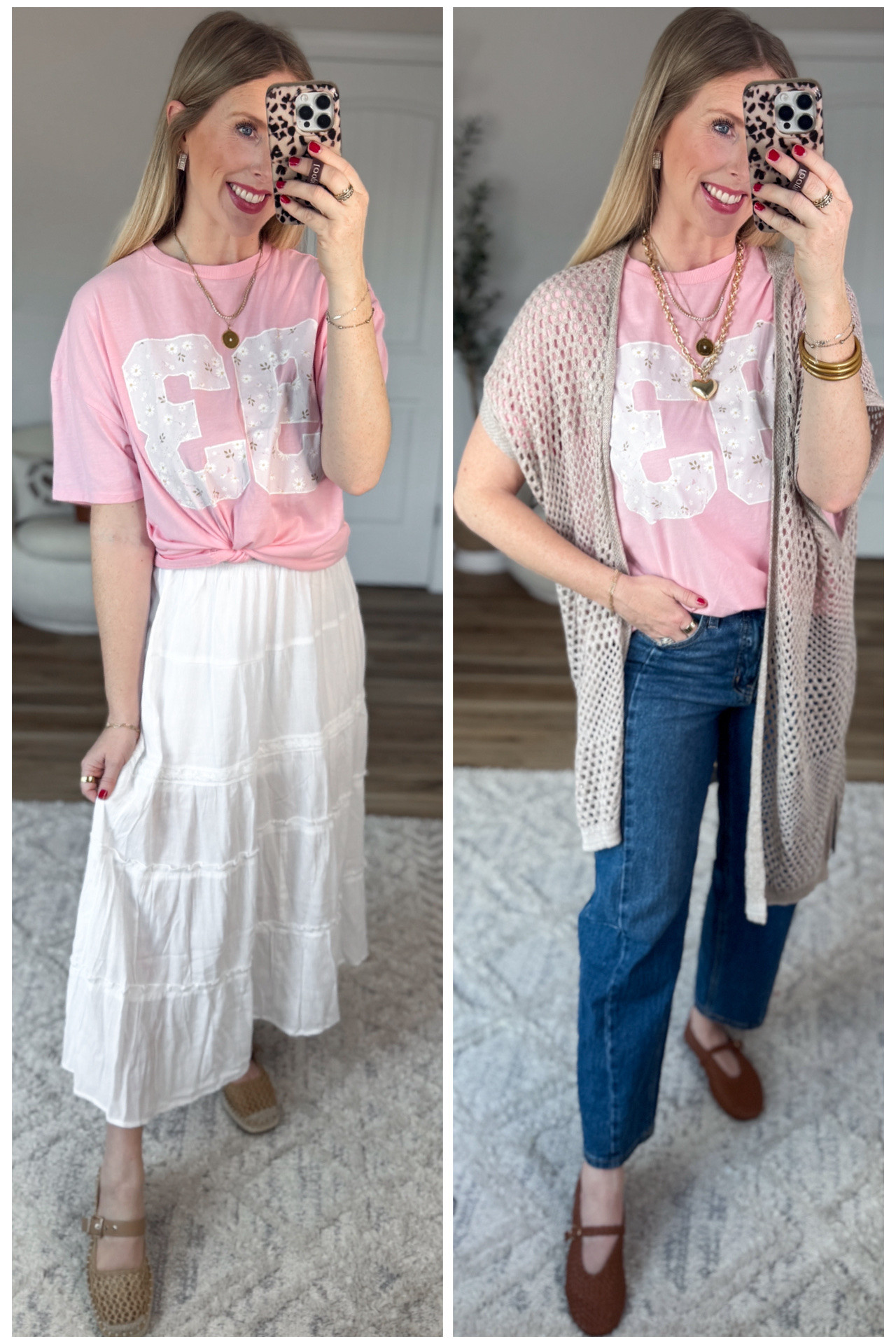2 ways to style this $10 graphic tee from Walmart! 

#LTKootd #LTKmomlife