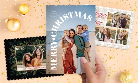 40, 70, 100, or 150 Custom Holiday Photo Cards from PhotoAffections (Up to 80% Off) | Groupon North America