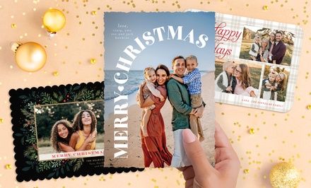 40, 70, 100, or 150 Custom Holiday Photo Cards from PhotoAffections (Up to 76% Off) | Groupon North America