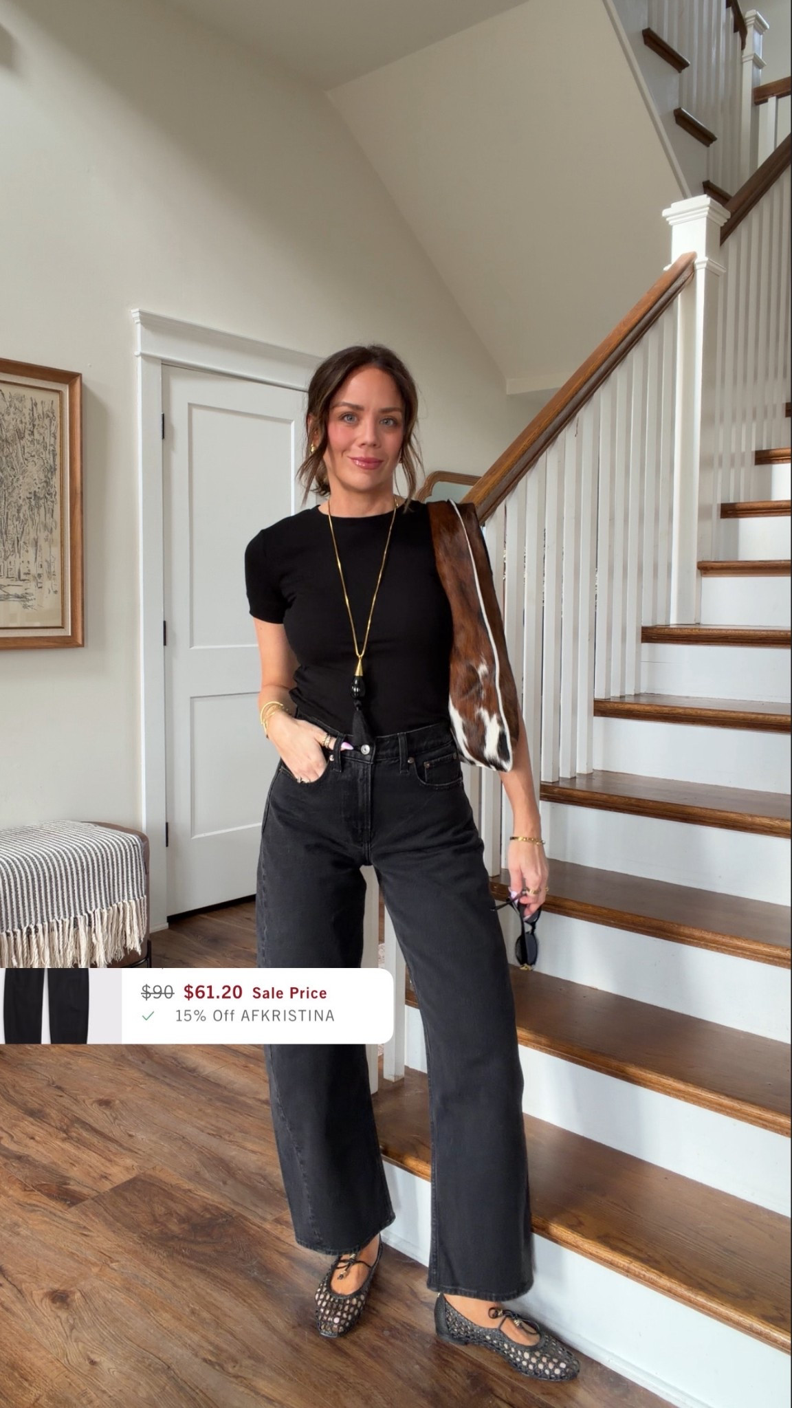 AFKRISTINA for extra 15% off the jeans! I’m in 24 regular…I have these in 4 washes I love them SO MUCH!!! Xs tee! 

#LTKgrwm #LTKootd #LTKSaleAlert