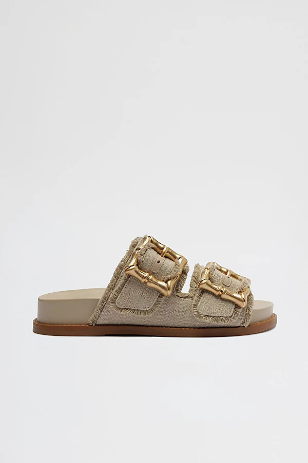 Schutz Enola Sporty Frayed Sandals in Oyster, Women's at Urban Outfitters | Urban Outfitters (US and RoW)
