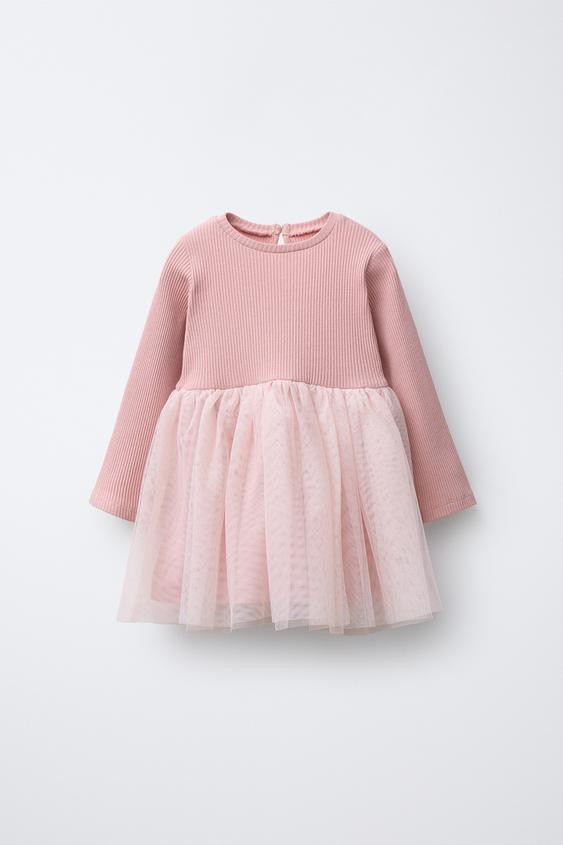 COMBINATION GLITTER TULLE DRESS | Zara US