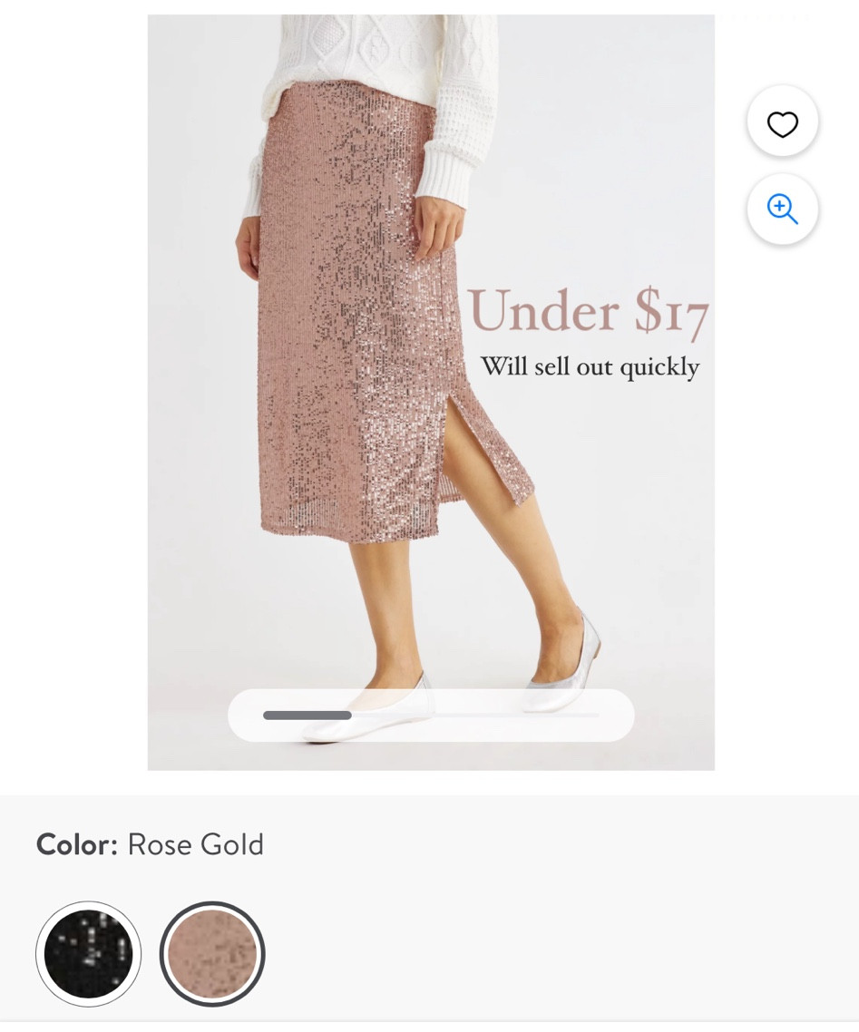 Sequin skirt, Sequin style, LTKholidaystyle, holiday fashion, work party style inspo, holiday party fashion,  Time & Tru, Walmart fashion 

#LTKstyletip #LTKHoliday #LTKSeasonal